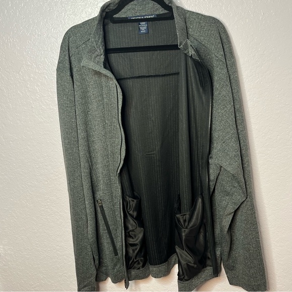 Devon & Jones Men’s Big & Tall Full Zip Jacket Dark Grey Heather New! - Picture 3 of 12